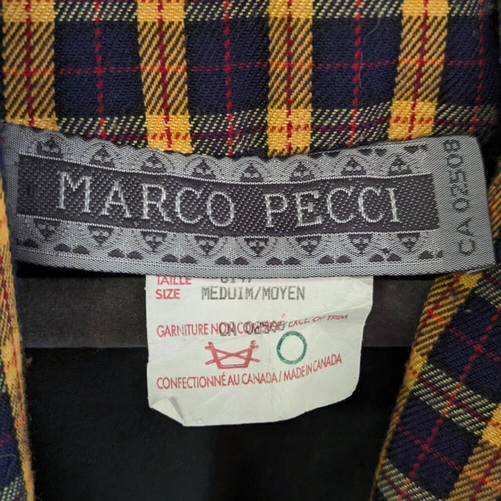 Vintage Marco Pecci Plaid Blazer - Picture 8 of 9